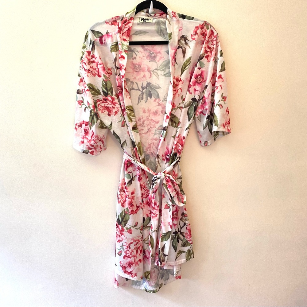 Show Me Your MuMu Brie floral print robe one size